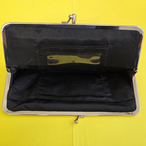 Vera Bradley Caffe Latte Brown Black Tan Large Clutch Wallet - Picture 6 of 6